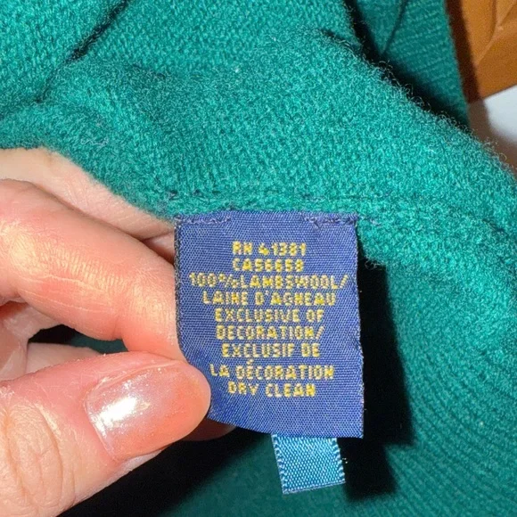 Polo by Ralph Lauren Men's Dark Green Crewneck Sweater - Picture 5 of 5